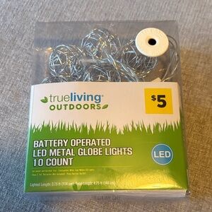 LED Wire Globe Lights - White color